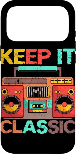 Vista 22 de Keep It Classic Radio 80s 90s Retro Vintage Cassette Player Funda para iPhone 17