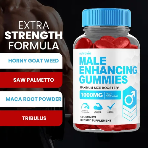 Vista 5 de Gomas de suplemento para mejora masculina - Potenciador de testosterona 6 en 1 para hombres, gomitas de aumento de testosterona para hombres