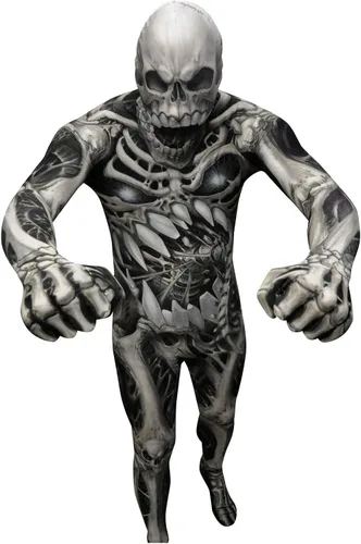 Vista 2 de Morphsuits mens Monster Skull and Bones Costume Skeleton