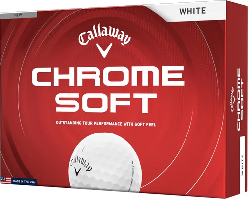 Vista 8 de Callaway Pelotas de golf 2026 suaves cromadas de golf Pista triple blanca 360