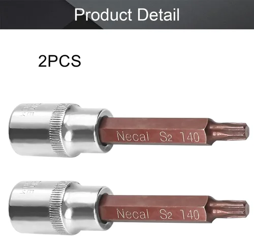 Vista 48 de Utoolmart 1/2" Drive x 0.551 in largo Hex Bit Socket, métrico, S2 y Cr-V acero 1pcs
