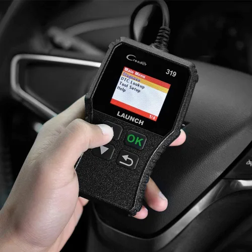 Vista 9 de LAUNCH Lector de código de falla del motor del escáner OBD2, lector de código CR319, herramienta de escaneo de diagnóstico CAN soporta búsqueda DTC