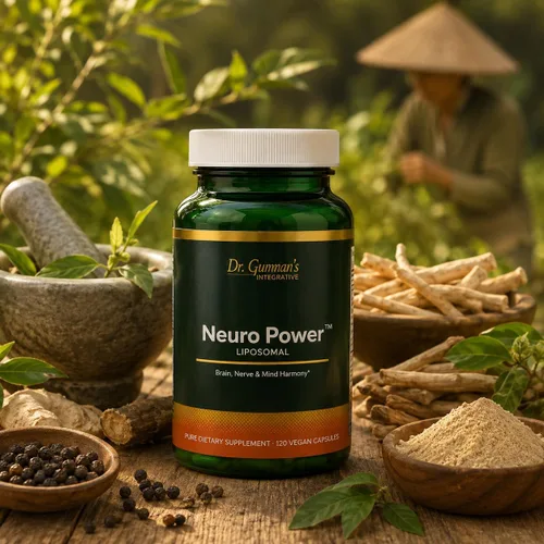 Vista 6 de Neuro Power - Liposomal - Apoyo Integrativo del Dr. Gumman para el cerebro, los nervios y la mente