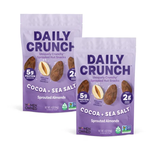 Vista 16 de Daily Crunch Almendras germinadas, churro de canela, paquete de aperitivos
