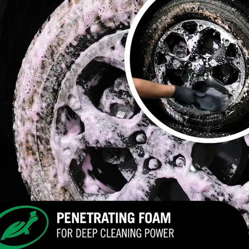 Vista 3 de Turtle Wax Hybrid Solutions Hyper Foam - Limpiador de llantas y neumáticos, fórmula de alta espuma, elimina la suciedad, el hierro y el polvo