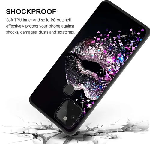 Vista 409 de Funda delgada para Google Pixel 4 XL, funda delgada de silicona de TPU suave a prueba de golpes para Google Pixel 4 XL, astronauta Galaxy