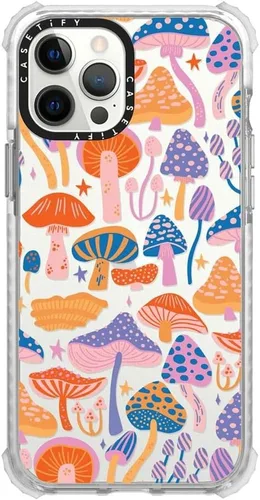 Vista 12 de CASETiFY Ultra Impact - Funda para iPhone 12 Pro Max (protección contra caídas de 9.8 pies), estampado de vaca, transparente