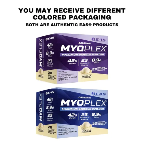 Vista 6 de EAS Original Myoplex Maximum Muscle Builder, mezcla de proteínas de reemplazo de comidas, mezcla de proteínas de calidad, 1.48 oz de proteína, 20