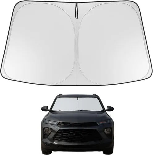 Vista 305 de Proadsy Parasol para parabrisas Rivian R1S 2022-2025 2026 de 4 capas plegable, protector de parasol frontal que bloquea los rayos UV, mantiene