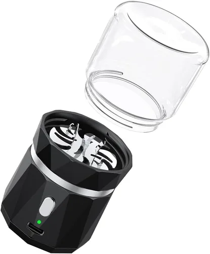 Vista 7 de Mini molinillo eléctrico de hierbas pequeño, trituradora de especias con 2inx3.5inches 1.7oz/1.7 fl oz tarro de vidrio, portátil recargable