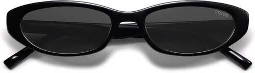 Vista 2 de SOJOS Retro Trendy Rectangle Polarized Sunglasses Womens Mens, 80s 90s Small Narrow Thin Cat Eye Sunnies SJ2664
