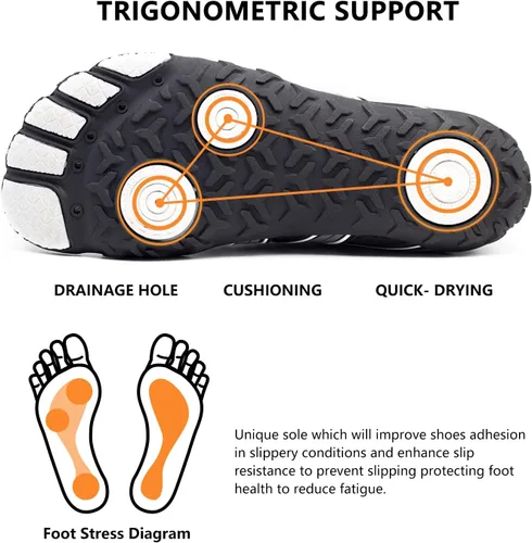 Vista 2 de Zapatos de agua para hombres y mujeres, para exteriores, playa, secado rápido, atléticos, acuáticos, zapatos deportivos para senderismo, escalada