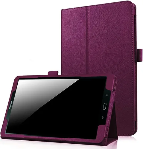 Vista 9 de Funda Folio Para Galaxy Tab A 8.0 2017 Modelo T380/T385, Funda Protectora De Cuero De La PU Premium Para Samsung Galaxy Tab A 8.0 Pulgadas 2017 Negro