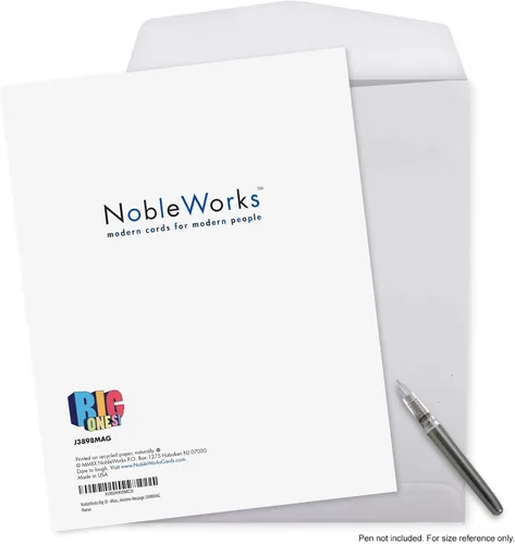 Vista 7 de NobleWorks - Tarjeta de felicitación de 30 aniversario con sobre de 8.5 x 11 pulgadas para hombres, mujeres - Jumbo 30 años de matrimonio - Big 30