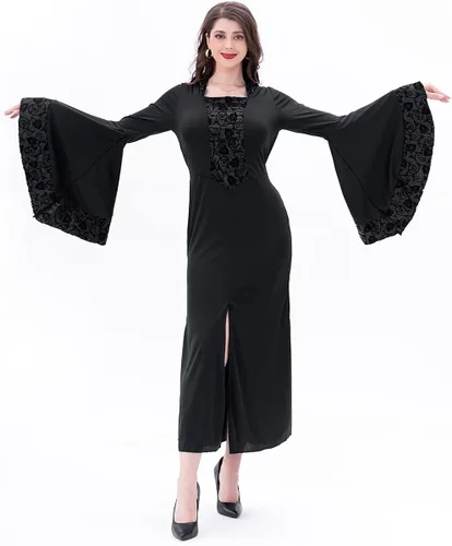 Vista 2 de Seasons Disfraz de Halloween para mujer, bata de hechicera, vestido para adulto