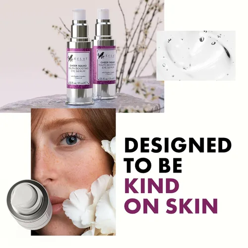 Vista 2 de Eclat Skincare Suero para ojos con ácido hialurónico - Fórmula hidratante para arrugas, líneas finas, patas de gallo y bolsas de ojos - Suero ligero