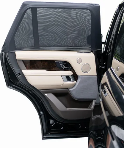 Vista 6 de Autopect Parasol para ventana lateral (paquete de 2) – Bloquea los rayos solares para mantener el interior del coche fresco y cómodo – Parasol