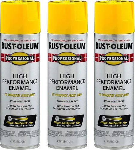 Vista 48 de Rust-Oleum 7515838 Pintura en aerosol de esmalte profesional de alto rendimiento, 14 onzas, aluminio