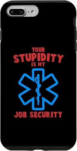 Vista 11 de iPhone 13 divertido su estupidez mi trabajo seguridad EMS EMT Paramedic Case