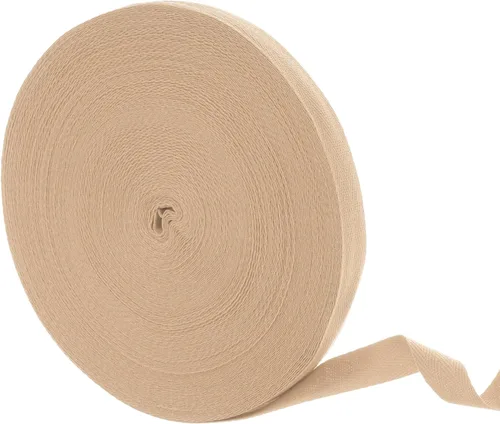 Vista 49 de uxcell Cinta de sarga de algodón de 50 yardas, cinta de espiga de 3/8 pulgadas para coser ropa, manualidades (azul)