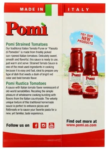 Vista 3 de Pomi Salsa Marinara 26.46 oz (paquete de 12)