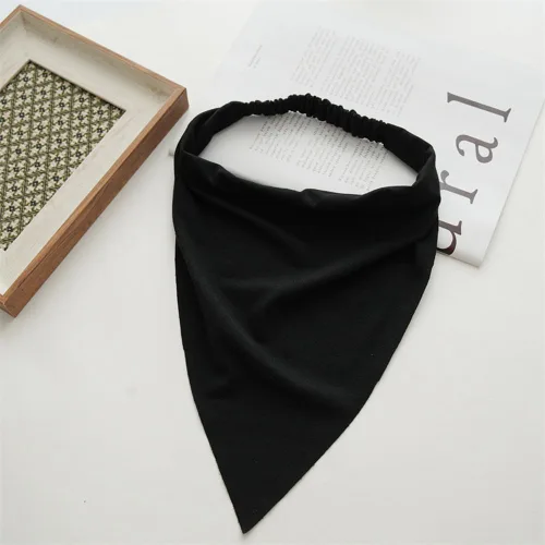 Vista 6 de Pañuelo largo para mujer, diadema grande tipo bandana para mujer, bufanda bohemia con pelo