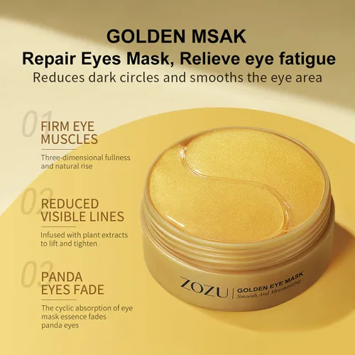 Vista 5 de Parches para debajo de los ojos, 30 pares: ojeras, tratamientos para ojos hinchados, reducen arrugas y líneas finas, parches hidratantes