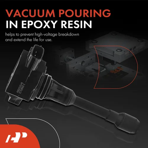 Vista 3 de Paquete de bobinas de encendido de motor A-Premium compatibles con Nissan Compatible con Versa 2012-2019, Versa Note 2014-2019, 1.6L 1.8L
