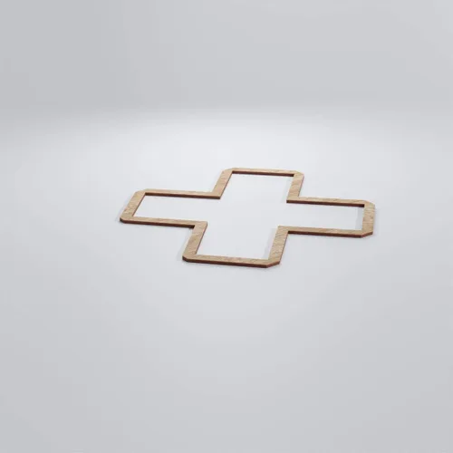 Vista 73 de 7 3/8"W X 7 3/8"H Extra Pequeño Fowler Decorativo Fretwork Madera Paneles De Pared, Aliso