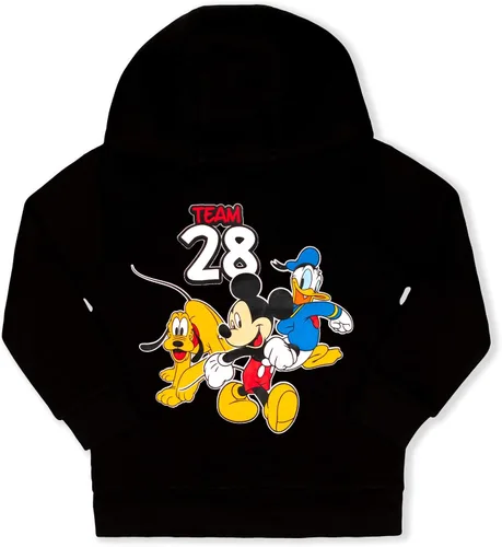 Vista 2 de Disney Mickey Mouse - Sudadera con capucha para niños pequeños y pequeños, paquete de 2 unidades, color rojo y negro