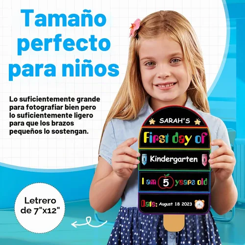 Vista 5 de Cartel de la junta del primer día de escuela de PETCEE - Letrero de regreso
