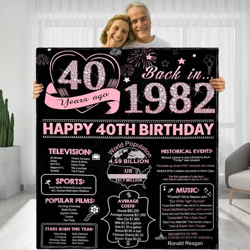 Vista 9 de Back in 1933 - Manta de cumpleaños personalizada para abuela, abuelo, ideas de regalos de cumpleaños para esposa, marido, mamá, papá, amigos, manta