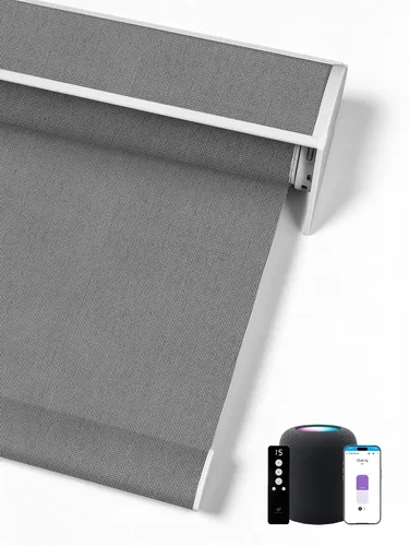 Vista 26 de SmartWings Persianas Enrollables Inteligentes Motorizadas con Filtro de Luz, Persianas Eléctricas con Control Remoto para Ventanas Compatibles
