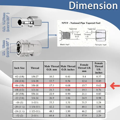 Vista 2 de M MINGLE Adaptador para lavadora a presión, 2 juegos de conexión rápida NPT de 3/8 pulgadas