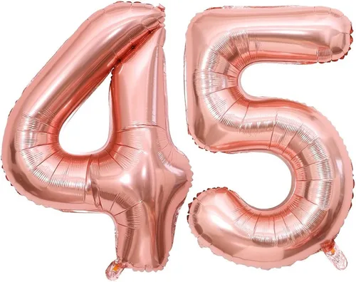 Vista 8 de Globos gigantes de número 10 de 40 pulgadas en oro rosa, 10 globos de oro rosa para cumpleaños, globos de 10 para décimo cumpleaños, aniversario