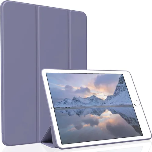 Vista 9 de Funda para iPad Air 2 (2.ª generación) de 9.7 pulgadas, ligera, delgada, función de reposo/activación automática con soporte de triple pliegue