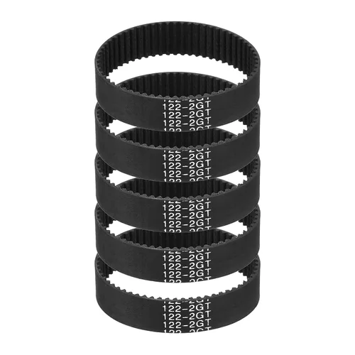 Vista 11 de MECCANIXITY 3.780 in GT-2 correa dentada, 5pcs 0.354 in ancho 0.079 in paso impresión 3D GT-2 correa dentada caucho de bucle cerrado, negro
