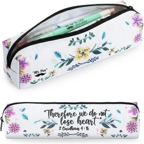 Vista 18 de Mr. Pen - Bonito Estuche para Lápices, Diseño de Otoño, Estuche Multiusos de Lona para la Biblia Smooth Zipper, Premium Material, Neat Stitches
