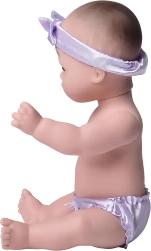 Vista 4 de Constructive Playthings Muñeca de bebé tierna de 12 pulgadas, asiática con manta, modelo: UNI-204
