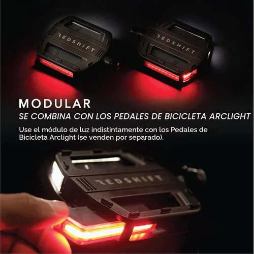 Vista 4 de REDSHIFT Arclight - Juego de módulo de luz LED para bicicleta y montaje