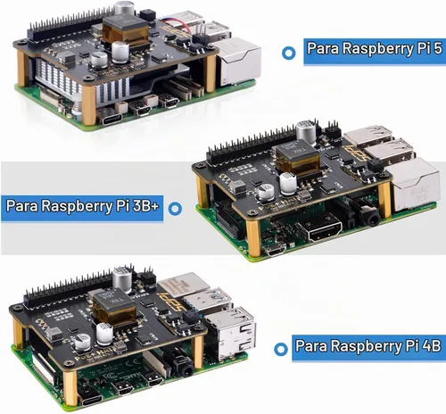 Vista 3 de GeeekPi P30 PoE+ HAT para Raspberry Pi 5, con enfriador activo oficial Pi 5