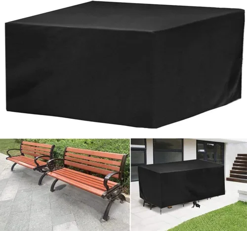 Vista 3 de Cubiertas para muebles de patio, cubierta impermeable para sofá al aire libre de 48 x 36 pulgadas, cubierta para juego de comedor al aire libre