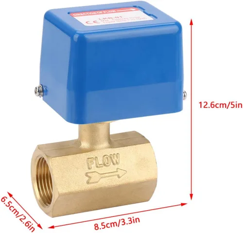 Vista 7 de Oumefar Interruptor de control de paleta de flujo de agua líquida, 1 unidad 5.2-23L/minuto válvula eléctrica estable de agua interruptor de flujo