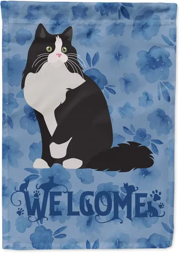 Vista 16 de Caroline's Treasures CK5005GF Bandera de bienvenida de gato abisinio para buzón, bandera decorativa para patio exterior, obras de arte de patio