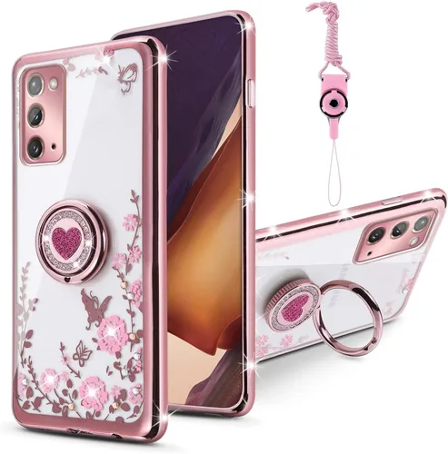 Vista 15 de Funda para Samsung Galaxy S9, Galaxy S9 para mujer, con purpurina, suave, elegante, transparente, TPU de lujo, linda funda protectora con correa