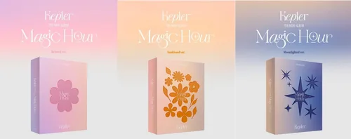Vista 2 de Kep1er - Magic Hour (5º Mini álbum) CD+Póster plegado (Amado ver, 1 póster plegado)