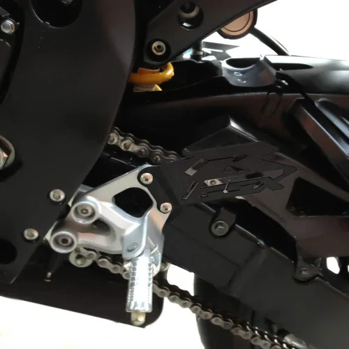 Vista 5 de Placas de Protección de Talonera Compatibles con Suzuki GSX-R 600/750 2006-2016, GSX-R 1000 2003-2016 (Negro)