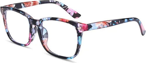Vista 16 de EYLRIM Gafas de lente transparente con marco cuadrado sin receta