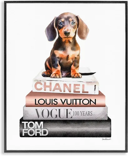 Vista 33 de Stupell Industries Fancy Boston Terrier - Estantería para perros, diseño de Amanda Greenwood