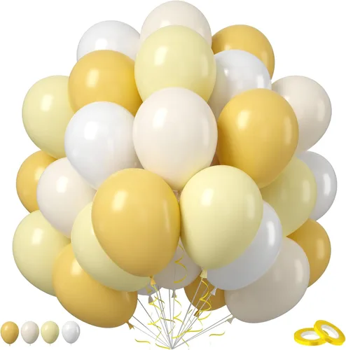 Vista 22 de Globos de látex rosa intenso, azul, morado, 50 globos de látex de 12 pulgadas con confeti metálicos para niños, temática mágica, cumpleaños, baby